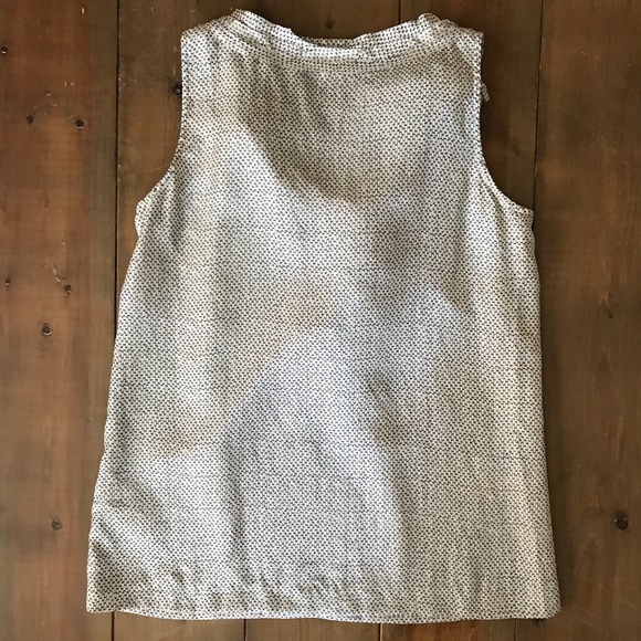 J. Crew Silk Blouse / Patterned / Sleeveless - Picture 5 of 6